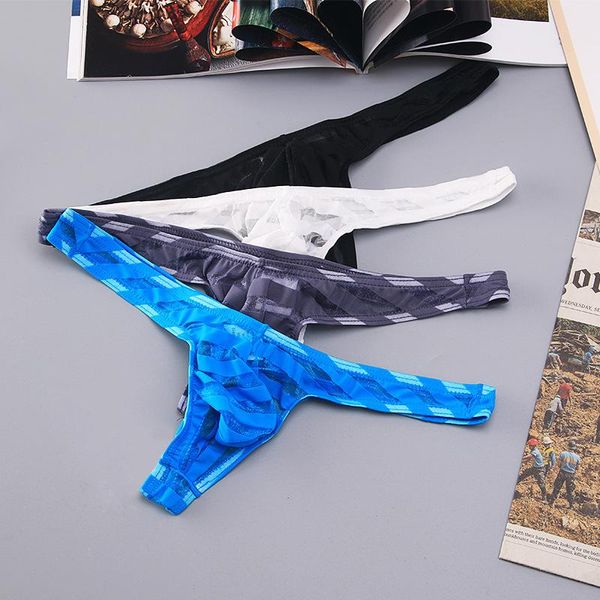underpants transparent men's briefs comfortable thin breathable swimwear elastic striped white blue black gray underwear, Black;white
underpants transparent men's briefs comfortable thin breathable swimwear elastic striped white blue black gray underwear, Black;white