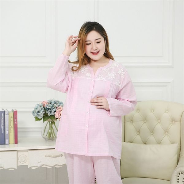 maternity pajamas set mother's postpartum breastfeeding clothes summer large size ladies loose home pants lj201123, White
maternity pajamas set mother's postpartum breastfeeding clothes summer large size ladies loose home pants lj201123, White