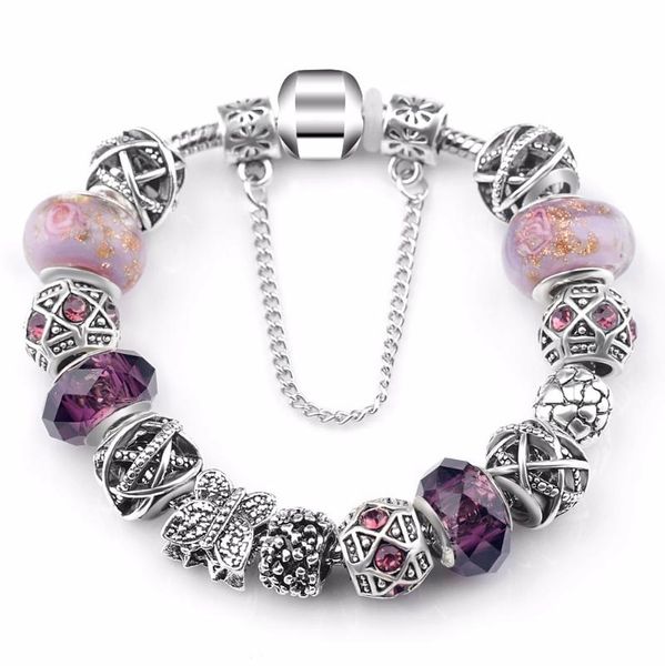 heart charm bracelet with safety chain for women original jewelry compatible with vrc bracelets, Black
heart charm bracelet with safety chain for women original jewelry compatible with vrc bracelets, Black