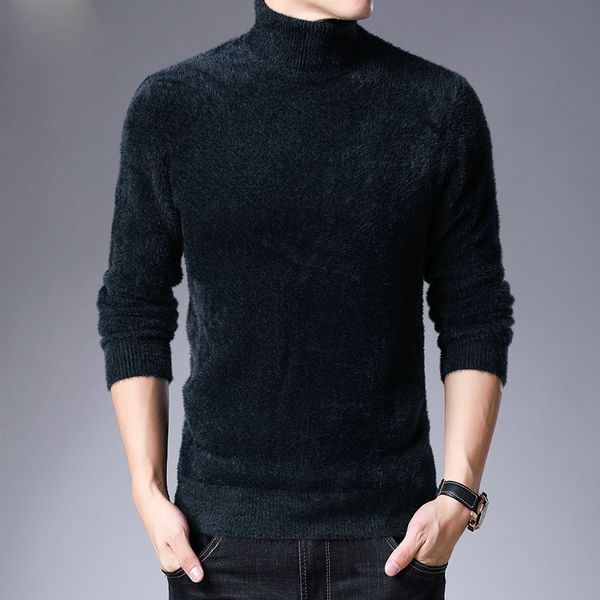 2021 new new winter men's high-collar thick knitted-shirt pullovers male fashion mesh mink sweater 2tsg, White;black
2021 new new winter men's high-collar thick knitted-shirt pullovers male fashion mesh mink sweater 2tsg, White;black