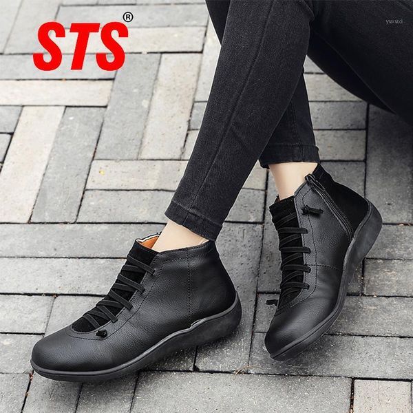 boots sts women's casual flats ankle leather lace up booties womens plus size flat winter comfortable women shoes outdoor1, Black
boots sts women's casual flats ankle leather lace up booties womens plus size flat winter comfortable women shoes outdoor1, Black