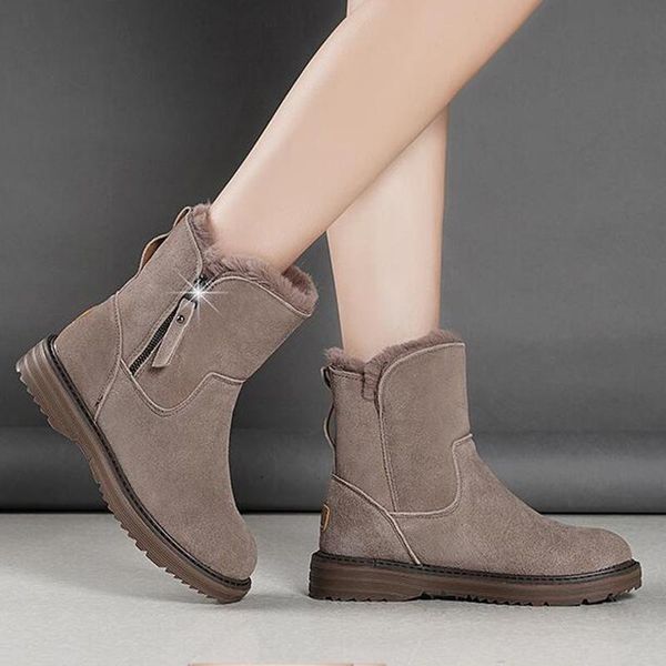 mcckle women winter snow boots ladies warm plush shoes ankle boots zippers thick heels comfort zipper platform female footwear, Black
mcckle women winter snow boots ladies warm plush shoes ankle boots zippers thick heels comfort zipper platform female footwear, Black