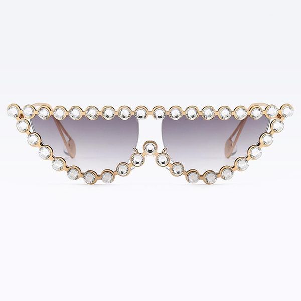 diamond frame cat sunglasses women vintage triangle shades rhinestone sunglasses for female metal fml1, White;black
diamond frame cat sunglasses women vintage triangle shades rhinestone sunglasses for female metal fml1, White;black
