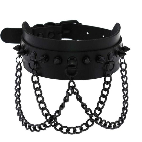 chokers kmvexo steampunk spike rivet gothic leather black chain necklace women men collar anime rock statement emo rave jewelry, Golden;silver
chokers kmvexo steampunk spike rivet gothic leather black chain necklace women men collar anime rock statement emo rave jewelry, Golden;silver