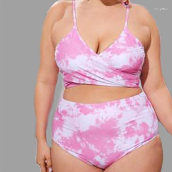 two-piece women swimsuit plus size split sling high waist tie-dye printed bandeau bandage halter bikinis set bañador mujer1, White;black
two-piece women swimsuit plus size split sling high waist tie-dye printed bandeau bandage halter bikinis set bañador mujer1, White;black