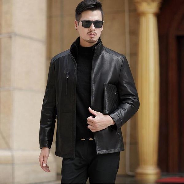 winter new plus veet thick men's mink stand collar jacket men natural comfortable leather down coat, Black;brown
winter new plus veet thick men's mink stand collar jacket men natural comfortable leather down coat, Black;brown