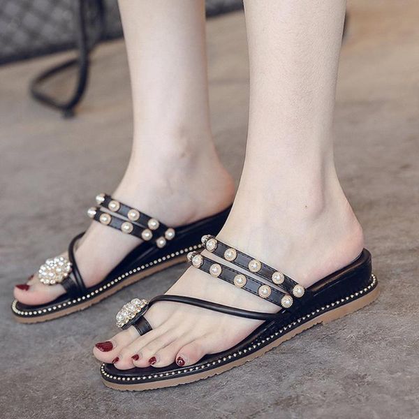 beach pearl wedges sandals women 2020 med chaussure femme summer shoes woman sandalias de verano para mujer zapatos de mujer, Black
beach pearl wedges sandals women 2020 med chaussure femme summer shoes woman sandalias de verano para mujer zapatos de mujer, Black