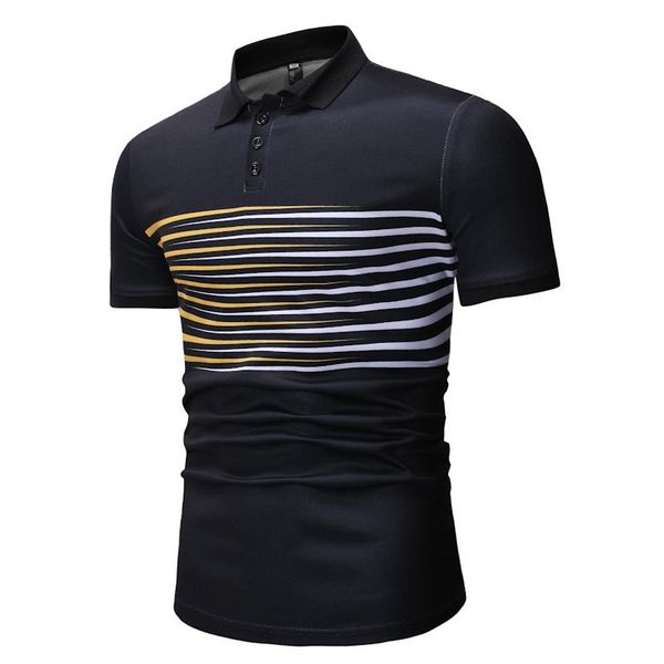 men's polos nice shirt men striped color matching lapel breathable slim short-sleeved clothin, White;black
men's polos nice shirt men striped color matching lapel breathable slim short-sleeved clothin, White;black