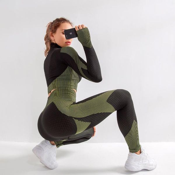 yoga outfits seamless women set female sport gym suits wear running clothes fitness suit long sleeve clothing 20211, White;red
yoga outfits seamless women set female sport gym suits wear running clothes fitness suit long sleeve clothing 20211, White;red