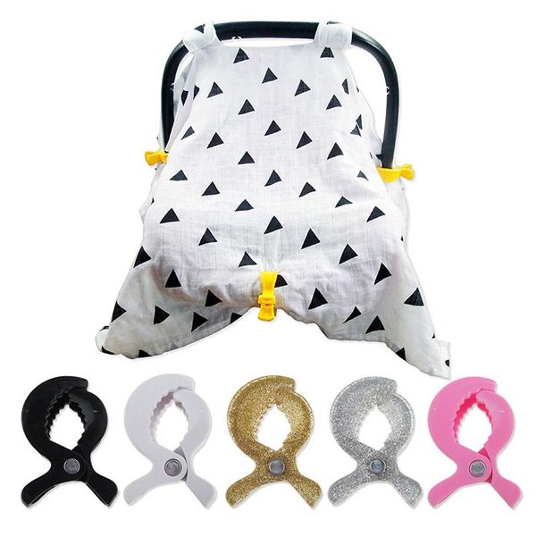 1pcs Baby Stroller Seat Clip Multicolor Multifunctional Baby Storller Toy Clip Hook Cover Blanket Clips Mosquito Net