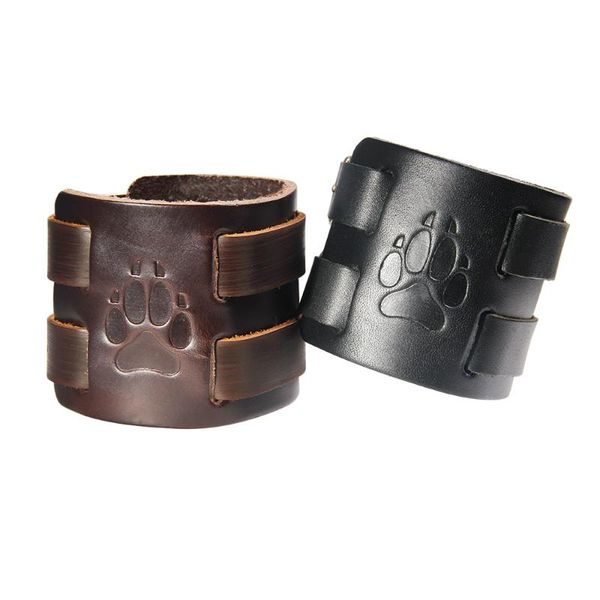 bear cat double wide leather bracelets for women men female braid rope adjustable bracelet punk pulseira jewelry party gift, Golden;silver
bear cat double wide leather bracelets for women men female braid rope adjustable bracelet punk pulseira jewelry party gift, Golden;silver
