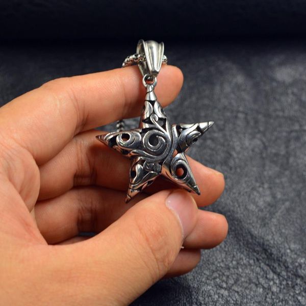 fashion necklace stainless steel silver color accessories hollow out five-pointed star pendant pentagram punk rock biker
fashion necklace stainless steel silver color accessories hollow out five-pointed star pendant pentagram punk rock biker