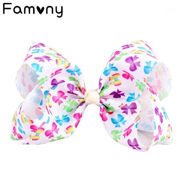 7 inch sweet kids polka dots printed grosgrain ribbon large hair bow rainbows hairgrips for girls hair clip accessories1, Slivery;white
7 inch sweet kids polka dots printed grosgrain ribbon large hair bow rainbows hairgrips for girls hair clip accessories1, Slivery;white