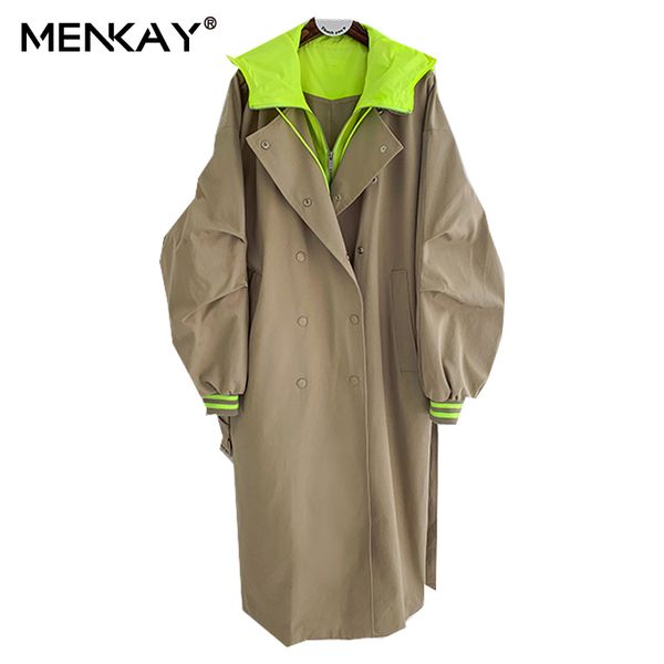 2020 spring new hooded trench coat korean plus size khaki long coat female trenchcoat overcoat fall clothes 1028, Tan;black
2020 spring new hooded trench coat korean plus size khaki long coat female trenchcoat overcoat fall clothes 1028, Tan;black