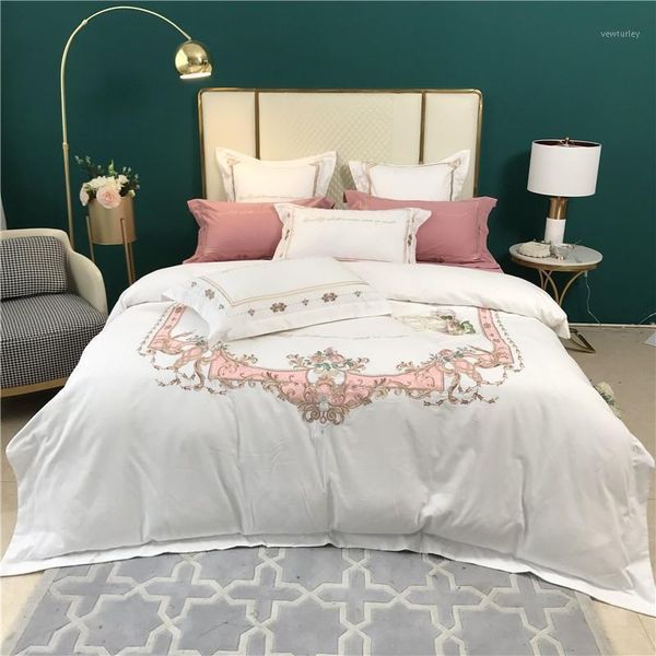 bedding sets 4pcs white duvet cover set 100%natural cotton king size embroidery 1duvet 1bed sheet 2 pillowcases1
bedding sets 4pcs white duvet cover set 100%natural cotton king size embroidery 1duvet 1bed sheet 2 pillowcases1