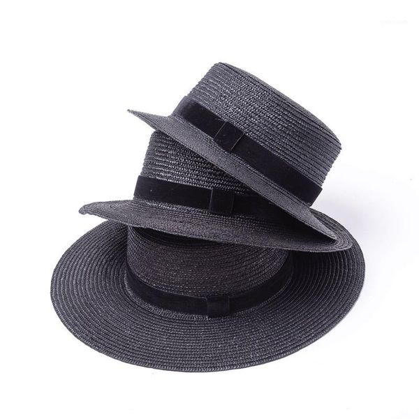 wide brim hats black boater hat flat panama straw women bowknot summer fedoras beach sun1, Blue;gray
wide brim hats black boater hat flat panama straw women bowknot summer fedoras beach sun1, Blue;gray