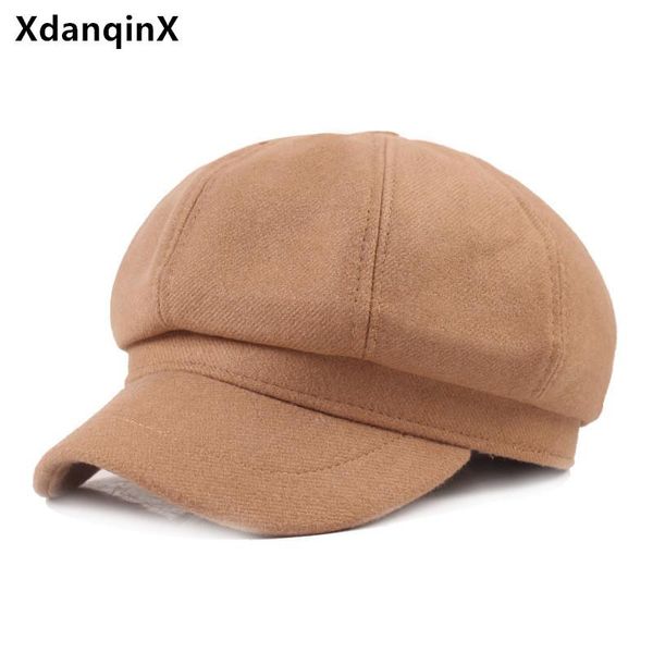 berets xdanqinx autumn and winter women's hat cotton simple casual brands caps snapback cap multicolor young mother's beret, Blue;gray
berets xdanqinx autumn and winter women's hat cotton simple casual brands caps snapback cap multicolor young mother's beret, Blue;gray