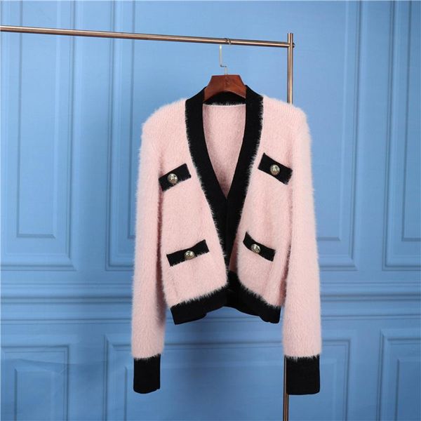 women's knits & tees brand fashion women high luxury autumn winter vintage elegant knitted angora fur cardigan sweater coat, White
women's knits & tees brand fashion women high luxury autumn winter vintage elegant knitted angora fur cardigan sweater coat, White