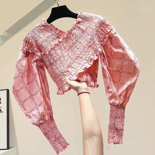 personality long sleeve short chiffon blouses all-match v-neck lantern sleeve letter pink pullovers feminine shirts for lady1, White
personality long sleeve short chiffon blouses all-match v-neck lantern sleeve letter pink pullovers feminine shirts for lady1, White