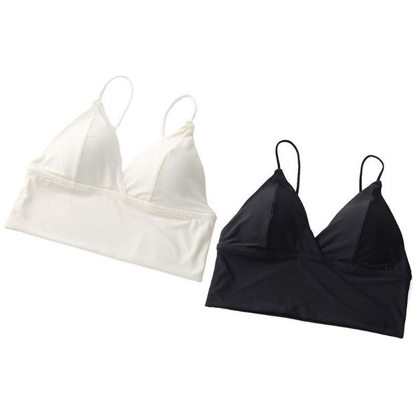 camisoles & tanks women backless bralette deep v-neck wireless crop padded triangle vest a69f, Black;white
camisoles & tanks women backless bralette deep v-neck wireless crop padded triangle vest a69f, Black;white