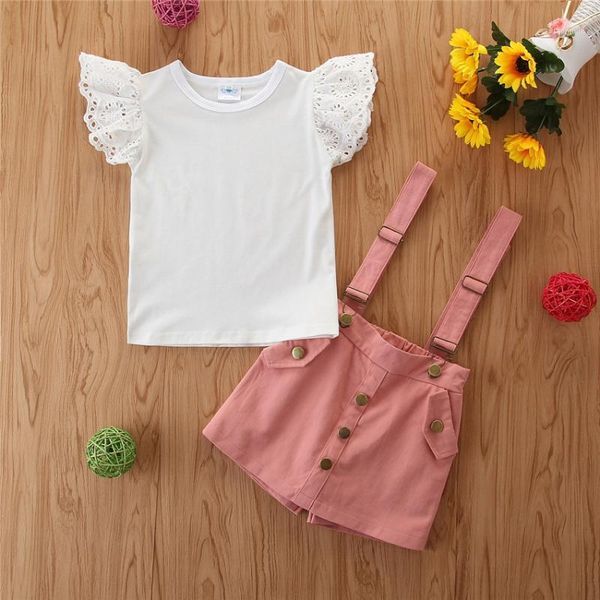clothing sets children summer toddler girls clothes shirt+suspender culottes 2pc outfit suit kids tracksuit for girls1, White
clothing sets children summer toddler girls clothes shirt+suspender culottes 2pc outfit suit kids tracksuit for girls1, White