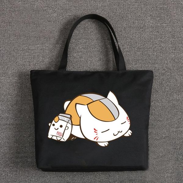 anime natsume's book of friends cat shoulder bag printed single shoulder hand bag tote shopping women japan