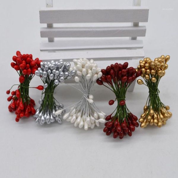 decorative flowers & wreaths 50pcs/lot 10mm double heads mini pearl flower stamen pistil wedding decoration scrapbooking diy artificial acce
decorative flowers & wreaths 50pcs/lot 10mm double heads mini pearl flower stamen pistil wedding decoration scrapbooking diy artificial acce