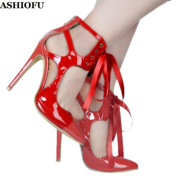 ashiofu new style handmade ladies high heel pumps cross shoelace wedding party dress shoes pointy evening stiletto shoes, Black
ashiofu new style handmade ladies high heel pumps cross shoelace wedding party dress shoes pointy evening stiletto shoes, Black