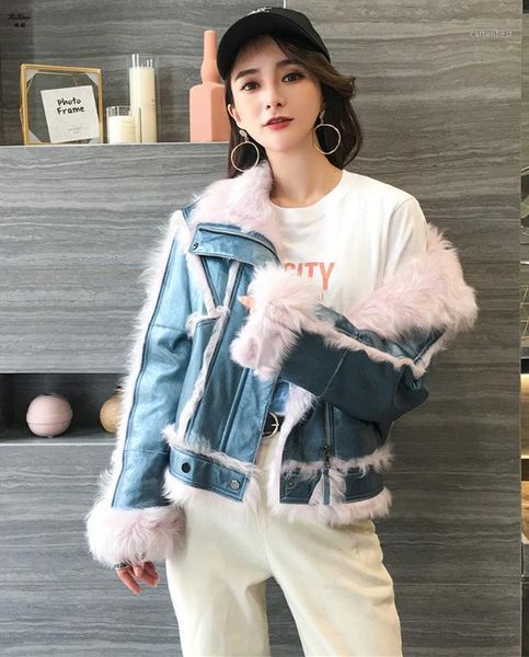 women's fur & faux zizhen moto&biker bat sleeved jacket natural sheep genuine leather winter woman street zipper cuff 191218-21, Black
women's fur & faux zizhen moto&biker bat sleeved jacket natural sheep genuine leather winter woman street zipper cuff 191218-21, Black