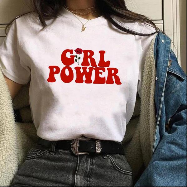 women girl power flower clothing clothes fashion feminist tees graphic female ladies womens lady t shirt t shirt t shirts, White
women girl power flower clothing clothes fashion feminist tees graphic female ladies womens lady t shirt t shirt t shirts, White
