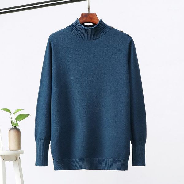 plus size loose long-sleeved knitted sweater women shoulder button decoration turtleneck jumpers pullover female 2020 spring1, White;black
plus size loose long-sleeved knitted sweater women shoulder button decoration turtleneck jumpers pullover female 2020 spring1, White;black