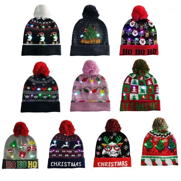 10pcs led christmas hats beanie sweater christmas santa light up knitted winter hat for kid party warmer cap 9051, Blue;gray
10pcs led christmas hats beanie sweater christmas santa light up knitted winter hat for kid party warmer cap 9051, Blue;gray