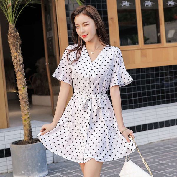 fabulous french minority chiffon new 9906# cool wave point v-neck first love dress in summer 2020, Black;gray
fabulous french minority chiffon new 9906# cool wave point v-neck first love dress in summer 2020, Black;gray