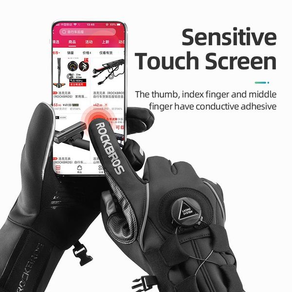 rockbros adjusatble cycling gloves reflective screen touch warm mtb bike gloves outdoor waterproof motorcycle bicycle gloves bbyipj homebag, Black
rockbros adjusatble cycling gloves reflective screen touch warm mtb bike gloves outdoor waterproof motorcycle bicycle gloves bbyipj homebag, Black