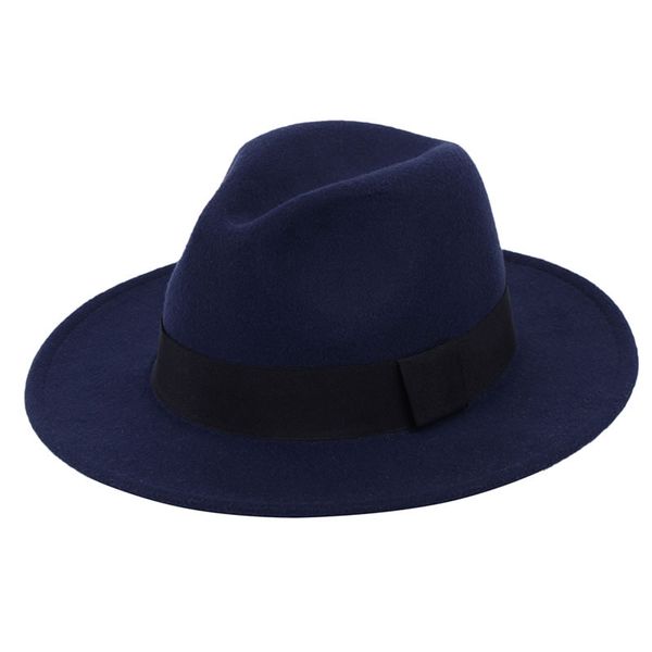christmas gift simple navy with red bottom patchwork panama wool felt jazz fedora hats women men wide brim party cowboy trilby gambler hat, Blue;gray
christmas gift simple navy with red bottom patchwork panama wool felt jazz fedora hats women men wide brim party cowboy trilby gambler hat, Blue;gray
