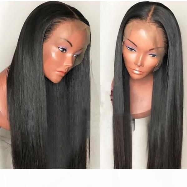 natural looking soft 180% density long straight 26inch dark brown wig half hand tied heat resistant synthetic lace front wigs for women, Black
natural looking soft 180% density long straight 26inch dark brown wig half hand tied heat resistant synthetic lace front wigs for women, Black