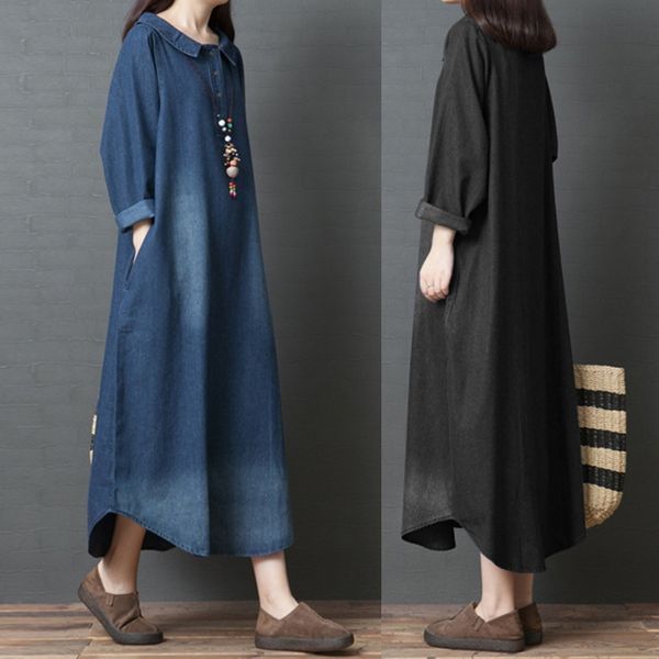 autumn new 2020 korean loose oversized women's clothing fashionable and comfortable cotton short skirt shirt shirtdenim shirt skirt wom, Black;gray
autumn new 2020 korean loose oversized women's clothing fashionable and comfortable cotton short skirt shirt shirtdenim shirt skirt wom, Black;gray