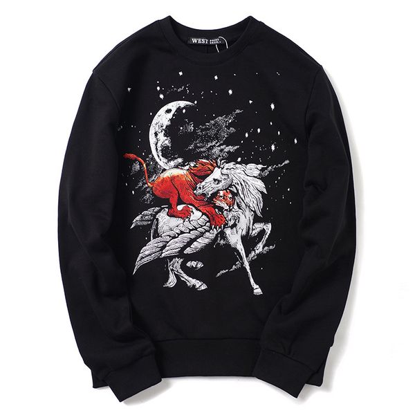 2021 new 19ss men luxury beast white horse hoodies hoody hooded sweatshirts veet cotton drake thick fleece street hip hop #n59 z7rd, Black
2021 new 19ss men luxury beast white horse hoodies hoody hooded sweatshirts veet cotton drake thick fleece street hip hop #n59 z7rd, Black
