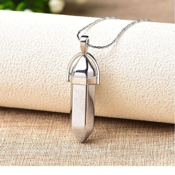 1pc colorful plated crystal necklace pendant quartz pendant necklace crystal point reiki healing for men women jewel qylhzv, Black
1pc colorful plated crystal necklace pendant quartz pendant necklace crystal point reiki healing for men women jewel qylhzv, Black
