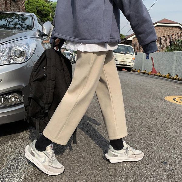 neploha men's casual oversize woolen pants 2020 winter new thickened warm woolen trousers male straight harajuku pants, Black
neploha men's casual oversize woolen pants 2020 winter new thickened warm woolen trousers male straight harajuku pants, Black