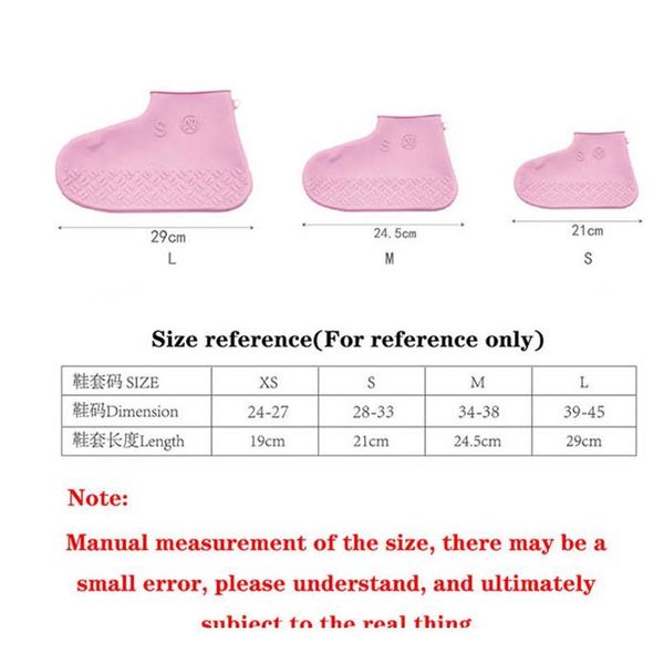 fashion pvc waterproof shoe cover reusable non-slip rain boots set sile thick wear-resistant shoe covers easy jllykb
fashion pvc waterproof shoe cover reusable non-slip rain boots set sile thick wear-resistant shoe covers easy jllykb