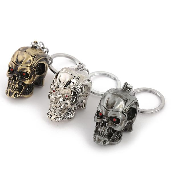 fans terminator keychain moive terminator pendant keyring fashion jewelry car key accessories for men and women, Silver 
fans terminator keychain moive terminator pendant keyring fashion jewelry car key accessories for men and women, Silver