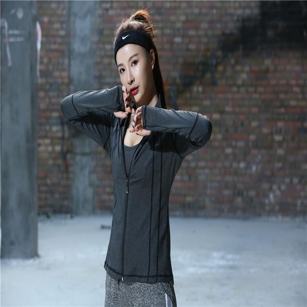 outdoor autumn and winter yoga clothes female zipper cardigan gym sports coat slim fit slimming kg-49, Black;red
outdoor autumn and winter yoga clothes female zipper cardigan gym sports coat slim fit slimming kg-49, Black;red