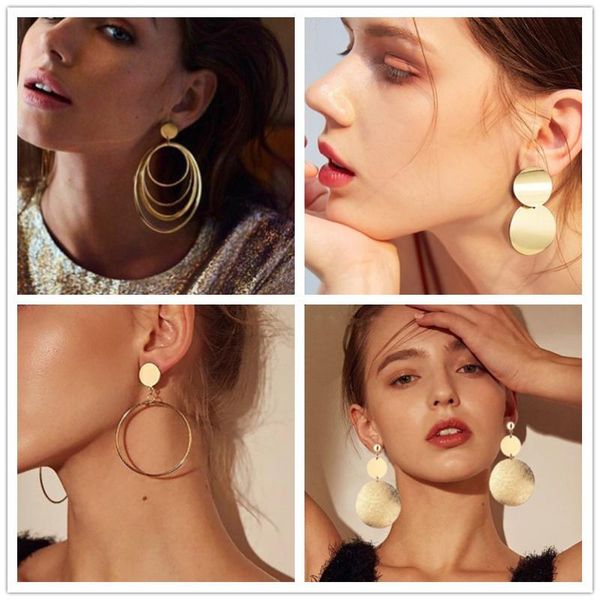 dangle & chandelier fashion statement earrings 2021 large round geometric for women pendant drop female modern jewelry, Silver
dangle & chandelier fashion statement earrings 2021 large round geometric for women pendant drop female modern jewelry, Silver
