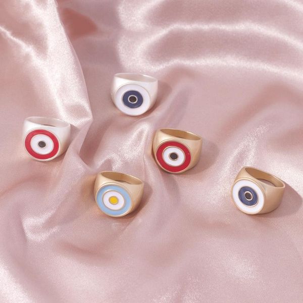 2020 new fashion matte gold metal enamel circle eye shape index finger rings for women retro bohemian knukcle rings, Golden;silver
2020 new fashion matte gold metal enamel circle eye shape index finger rings for women retro bohemian knukcle rings, Golden;silver