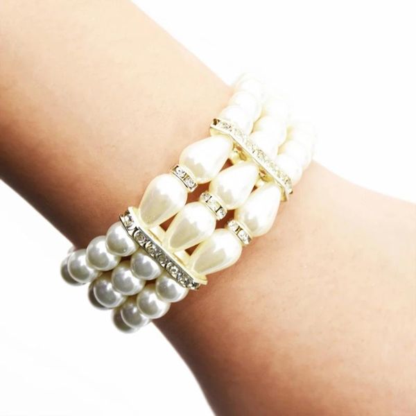 4 style korean temperament multilayer resin beadeds bracelet & bangle for women wedding simulated pearls rhinestone bracelet, Black
4 style korean temperament multilayer resin beadeds bracelet & bangle for women wedding simulated pearls rhinestone bracelet, Black