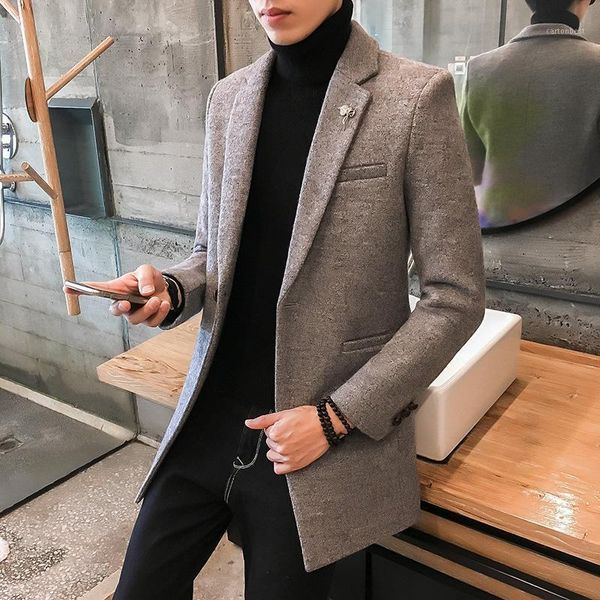 men's trench coats gray windbreaker jacket spring autumn and winter fashion casual slim trend cotton pure color wool jacket1, Tan;black
men's trench coats gray windbreaker jacket spring autumn and winter fashion casual slim trend cotton pure color wool jacket1, Tan;black