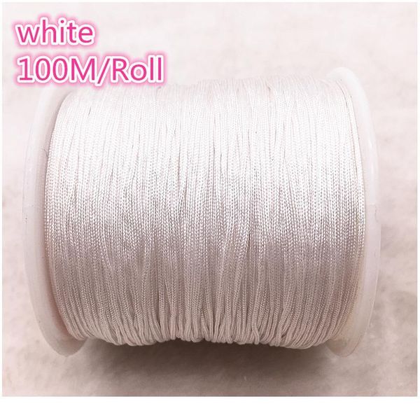 100m/roll 0.8mm white nylon cord thread chinese knot macrame cord bracelet braided string diy beading thr qyloqv
100m/roll 0.8mm white nylon cord thread chinese knot macrame cord bracelet braided string diy beading thr qyloqv