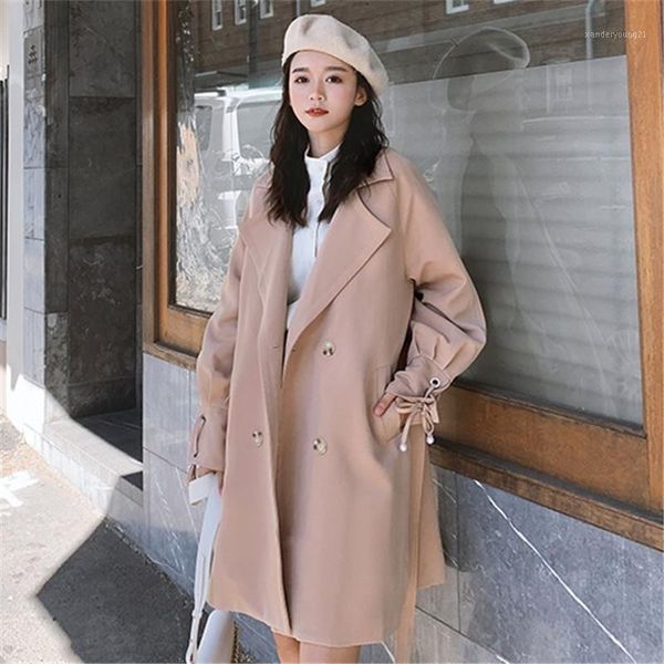 women's trench coats women mid-length elegant loose solid with belt spring autumn abrigos mujer korean double breasted long sleeve wind, Tan;black
women's trench coats women mid-length elegant loose solid with belt spring autumn abrigos mujer korean double breasted long sleeve wind, Tan;black
