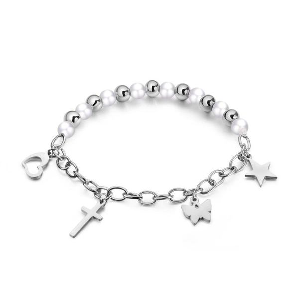 fashion women jewelry accessories heart cross butterfly star artificial pearl link chain bracelet charm bangle, Black
fashion women jewelry accessories heart cross butterfly star artificial pearl link chain bracelet charm bangle, Black